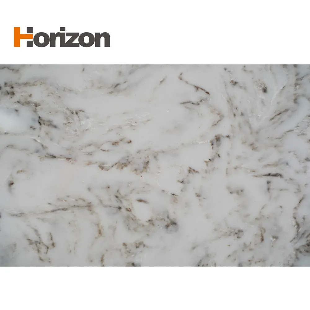 Carrara White Engineered Quartz Slab 3200x1600mm