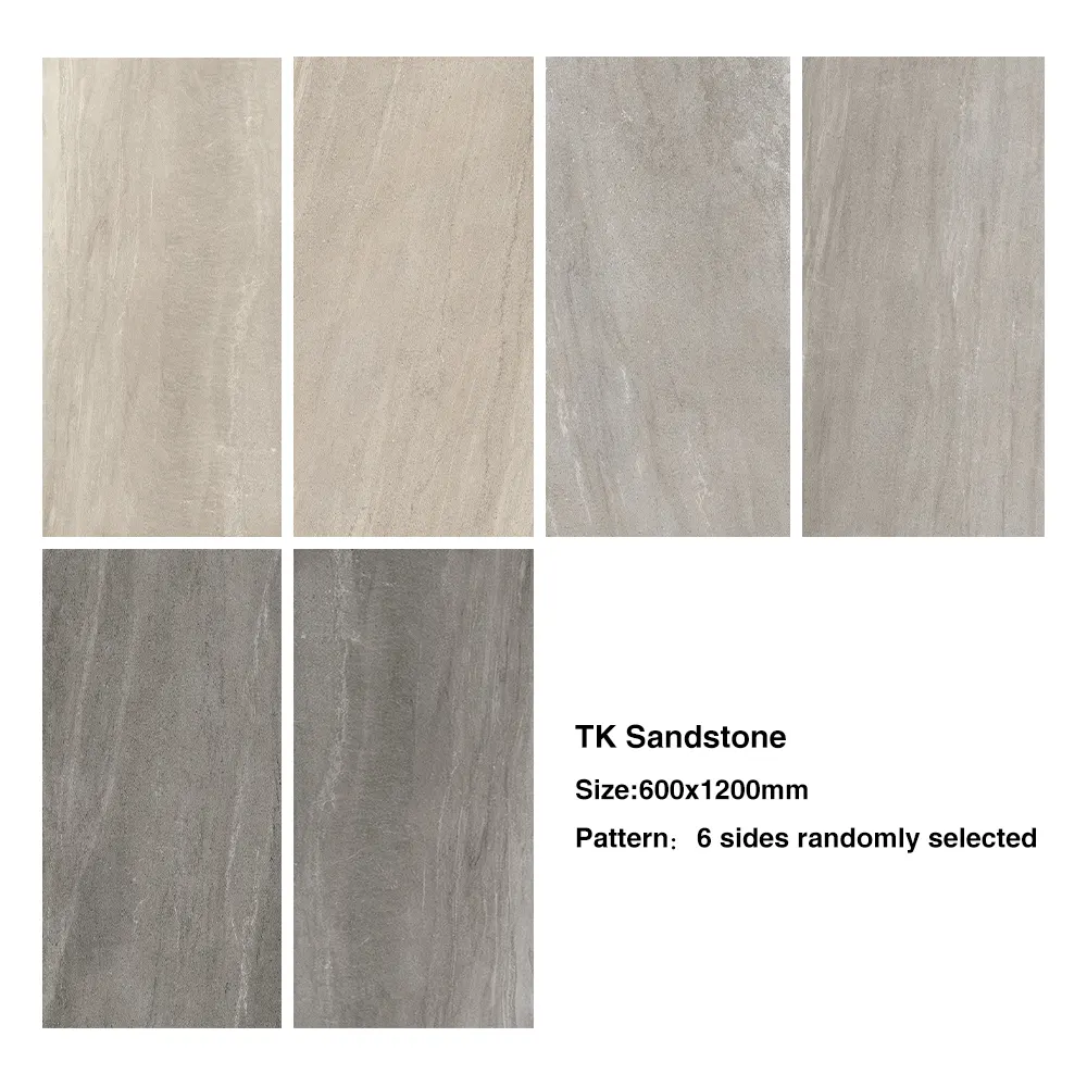 Non-Slip Stone-Look Porcelain Exterior Wall Tile 600x1200x18mm