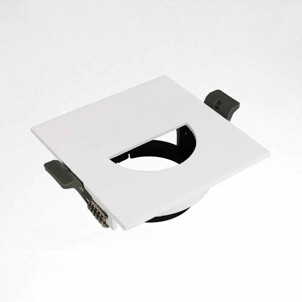 Anti-Glare Recessed Square Aluminum Downlight Housing GU10/MR16
