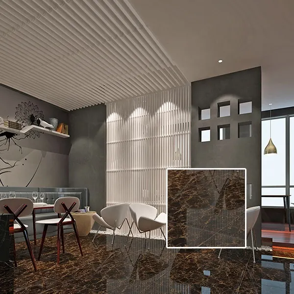 Marble-Look Porcelain Floor Tile 600x600mm