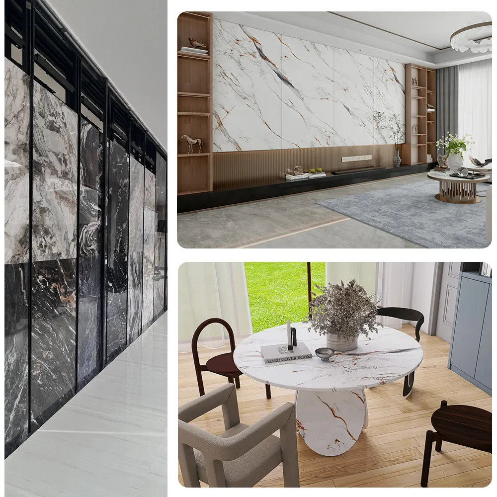 Marble-Look Sintered Stone Slab 900x1800mm