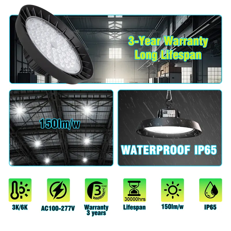 Aluminum UFO LED High Bay Light 100-300W