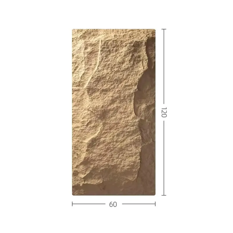 3D-Textured Flexible Stone Veneer Wall Panel