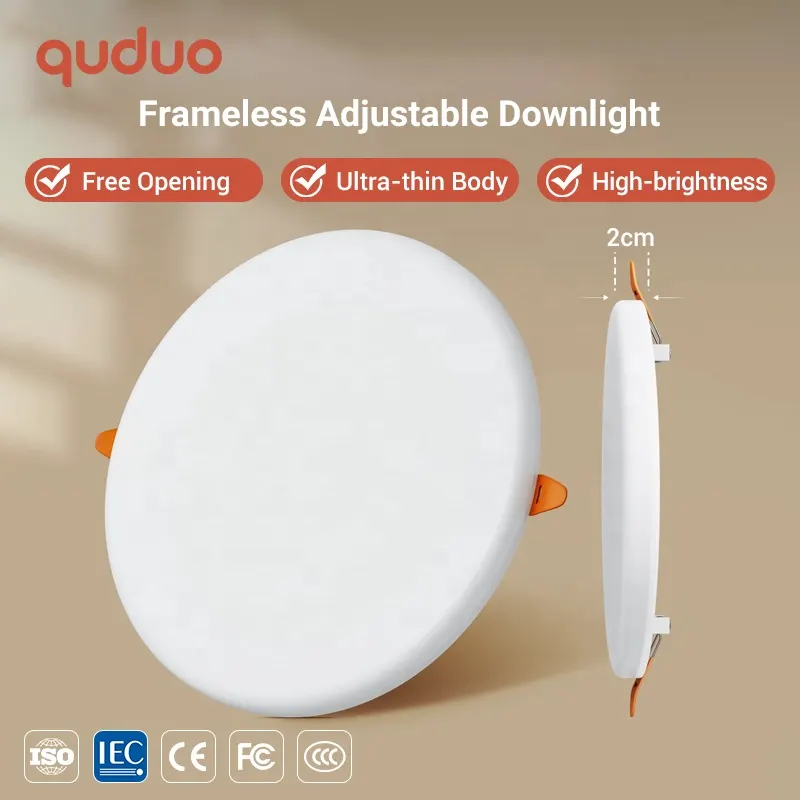 Slim Trimless Recessed Round LED Downlight 9-36W product sample