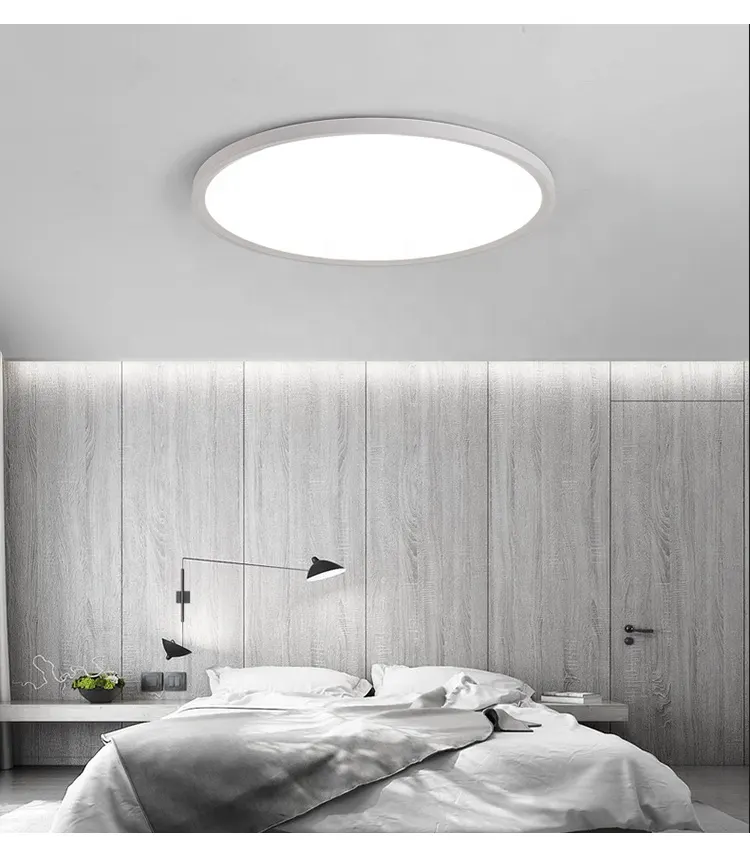 Smart Aluminum LED Panel Light Black/White 24-96W