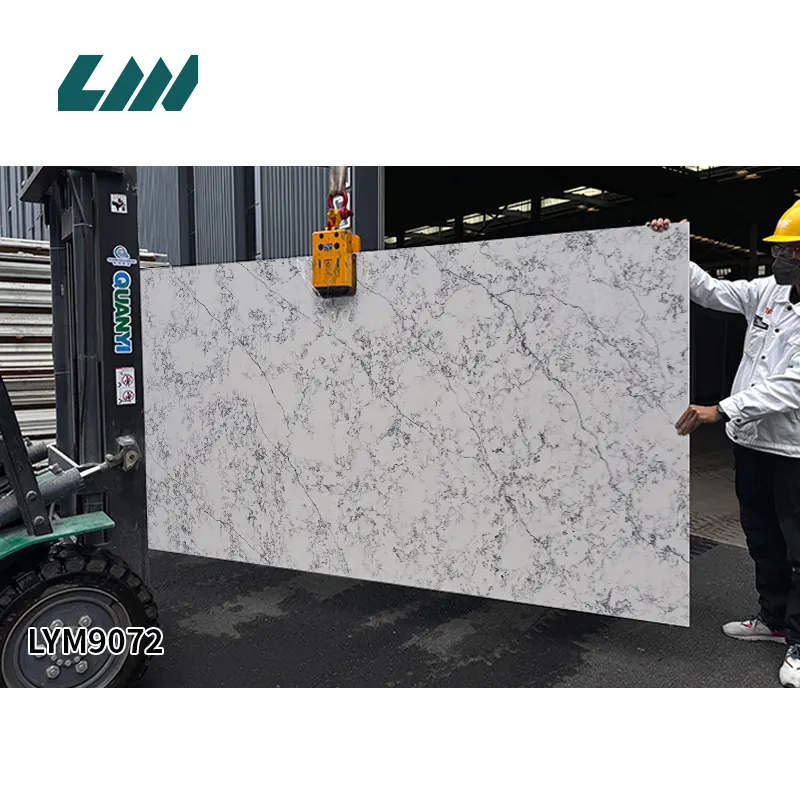 White Engineered Quartz Slab 3200x1600mm