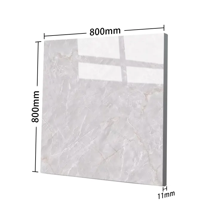 Marble-Look Porcelain Floor And Wall Tile 800x800mm