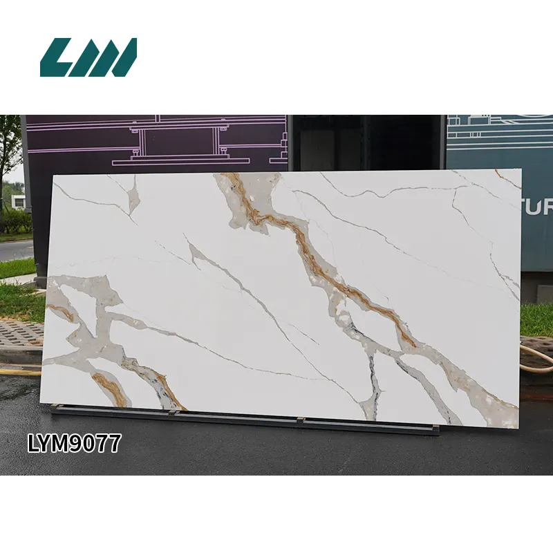 Polished Engineered Quartz Slab 3200x1600mm
