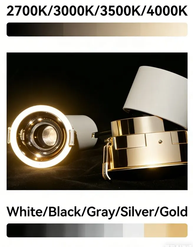 Adjustable Aluminum LED Track Spotlight 8-25W