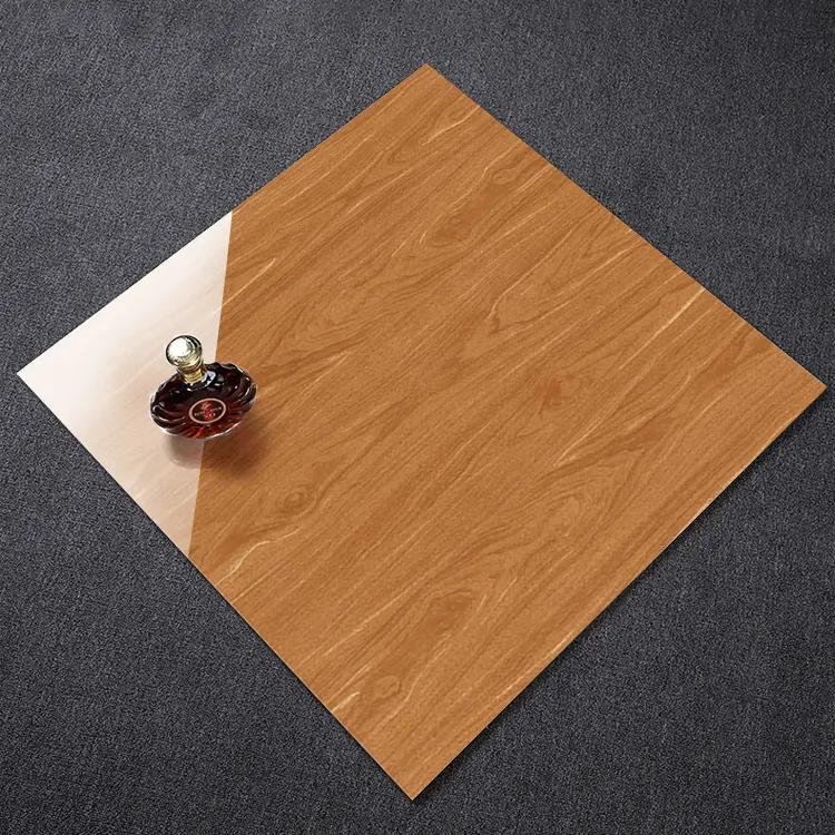 Wood-Look Glazed Porcelain Floor Tile 600x600mm