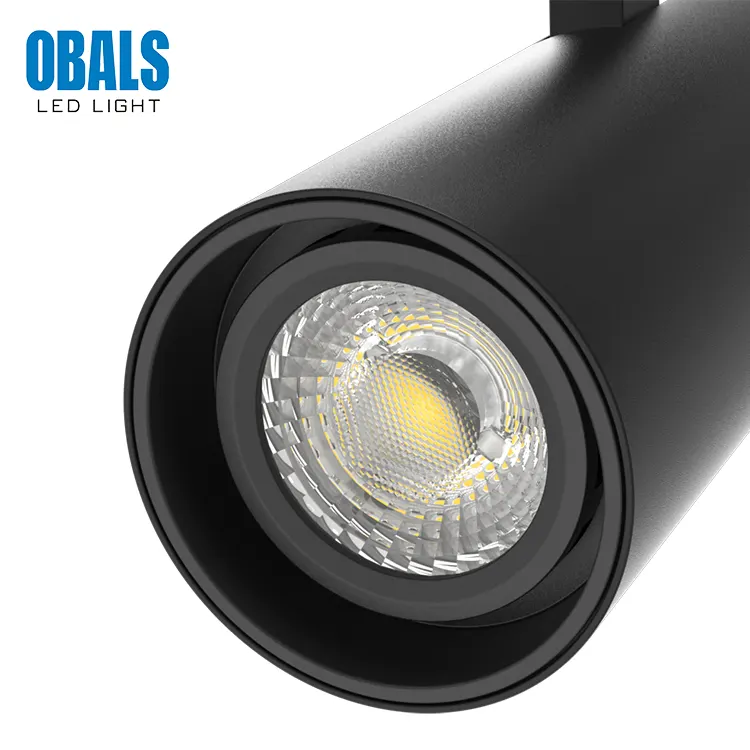 Adjustable Aluminum LED Track Spotlight Black/White 15-30W