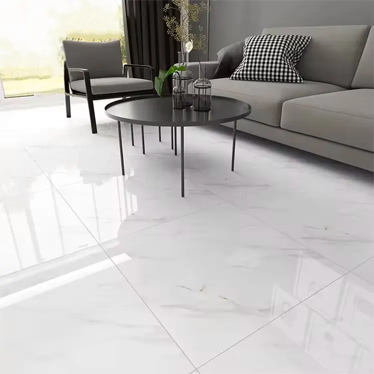 Non-Slip Polished Porcelain Floor Tile 600x600mm