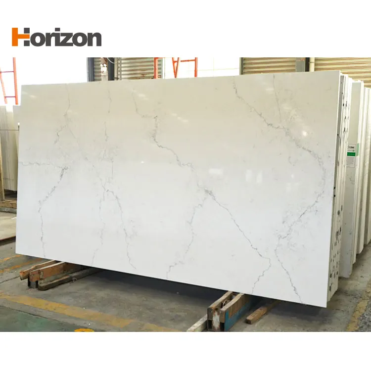 Calacatta Gray Engineered Quartz Slab 3200x1600mm