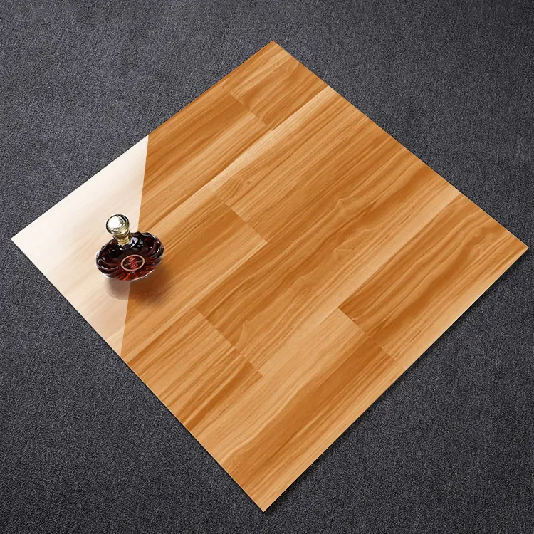 Wood-Look Glazed Porcelain Floor Tile 600x600mm