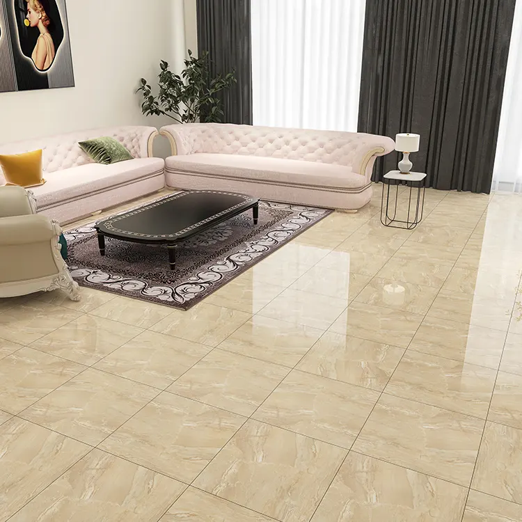 Stone-Look Polished Porcelain Wall And Floor Tile 600x600mm