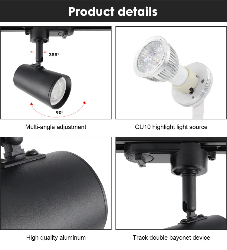 Adjustable Dimmable Recessed Magnetic LED Track Spotlight 5W