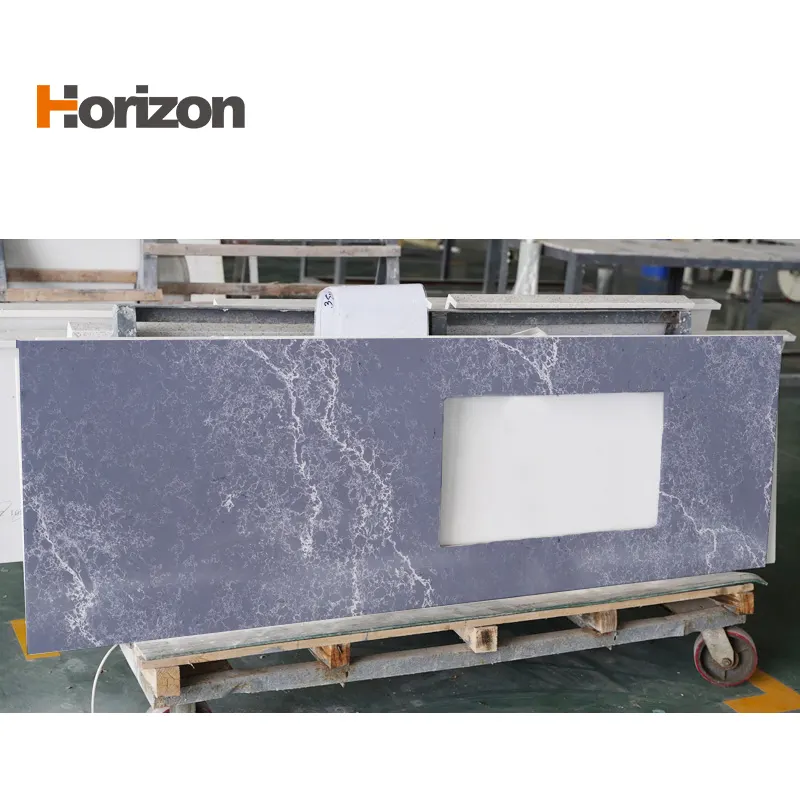 Calacatta Gray Engineered Quartz Slab 3200x1600mm