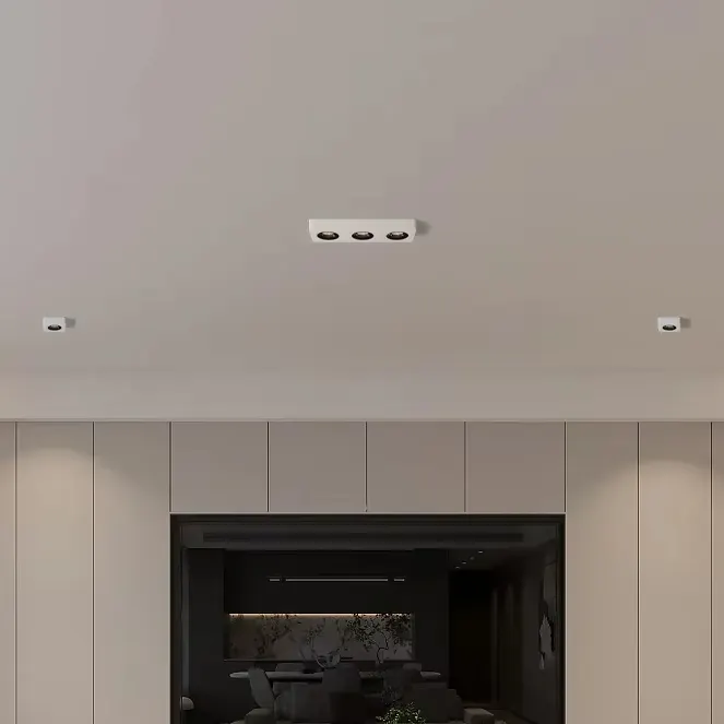 Anti-Glare Surface-Mounted Aluminum LED Downlight Black/White 9-36W
