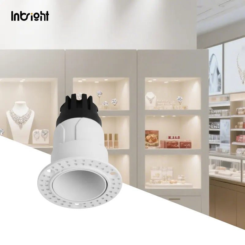 Trimless Dimmable Recessed COB LED Downlight 3-7/10W IP65 product sample