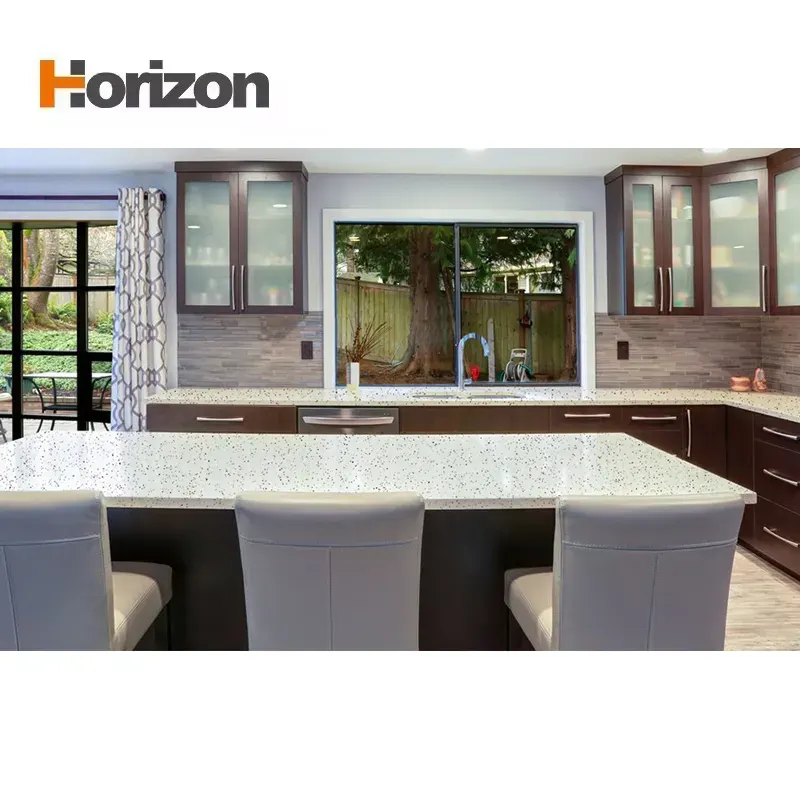 Jade-Look White Engineered Quartz Slab 3200x1600mm