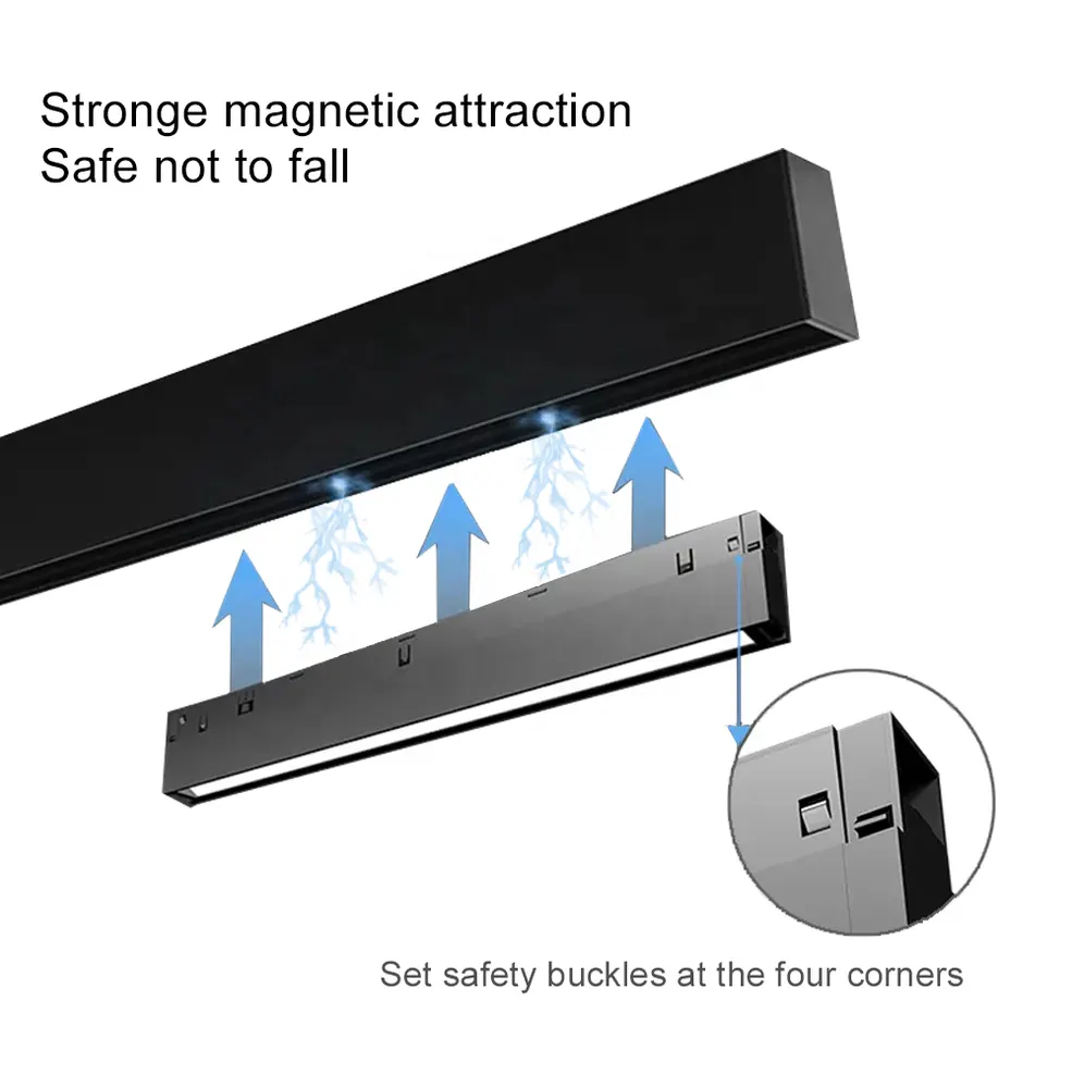 Smart Recessed Aluminum Magnetic LED Track Spotlight 25/30W 48V