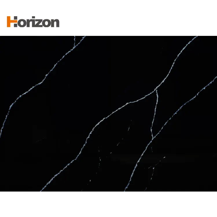 Black Engineered Quartz Slab 3200x1600mm