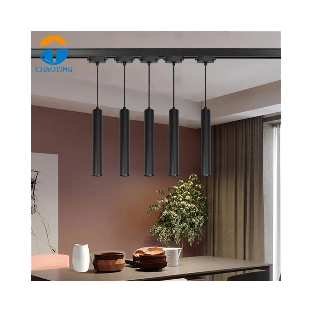 Surface-Mounted Aluminum GU10 Pendant Light 55x350