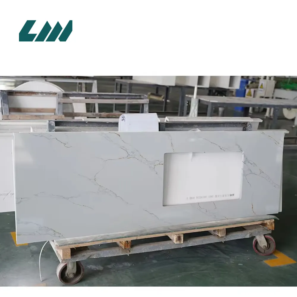 Jade-Look Engineered Quartz Slab 3200x1600mm