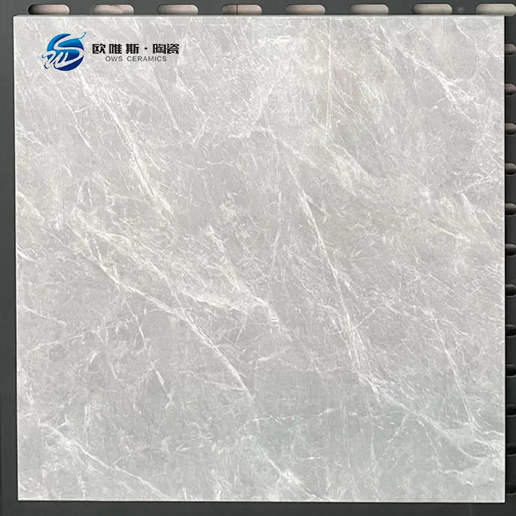 Non-Slip Stone-Look Polished Porcelain Floor Tile 600x600mm