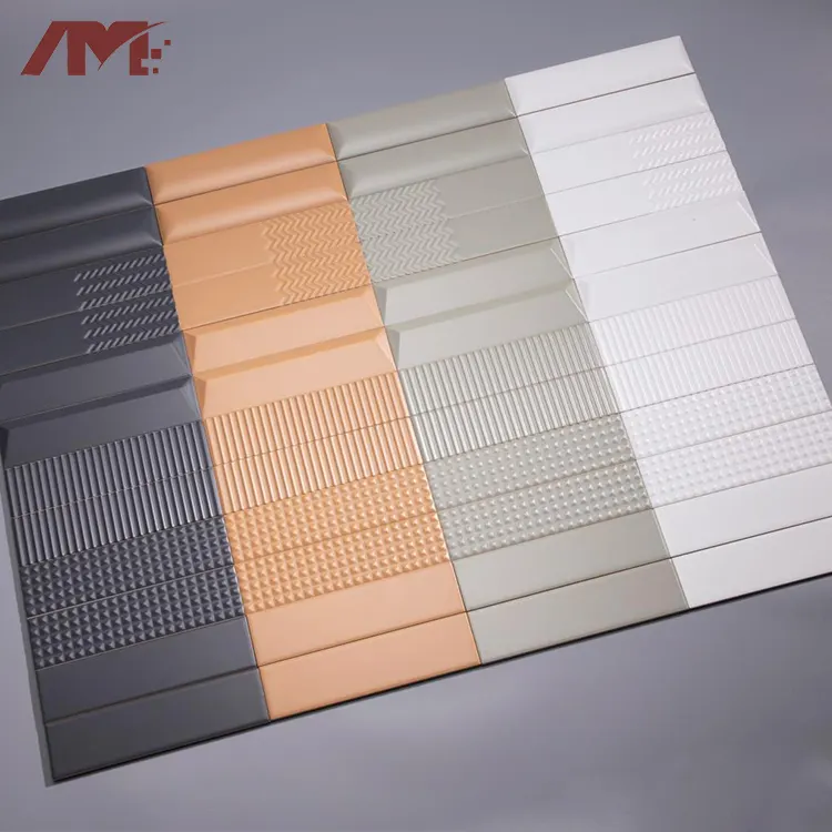 Non-Slip Matte Ceramic Wall Tile 50x200mm