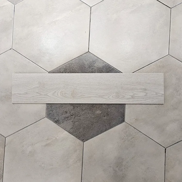 Non-Slip Wood-Look Ceramic Floor Tile 150x800mm