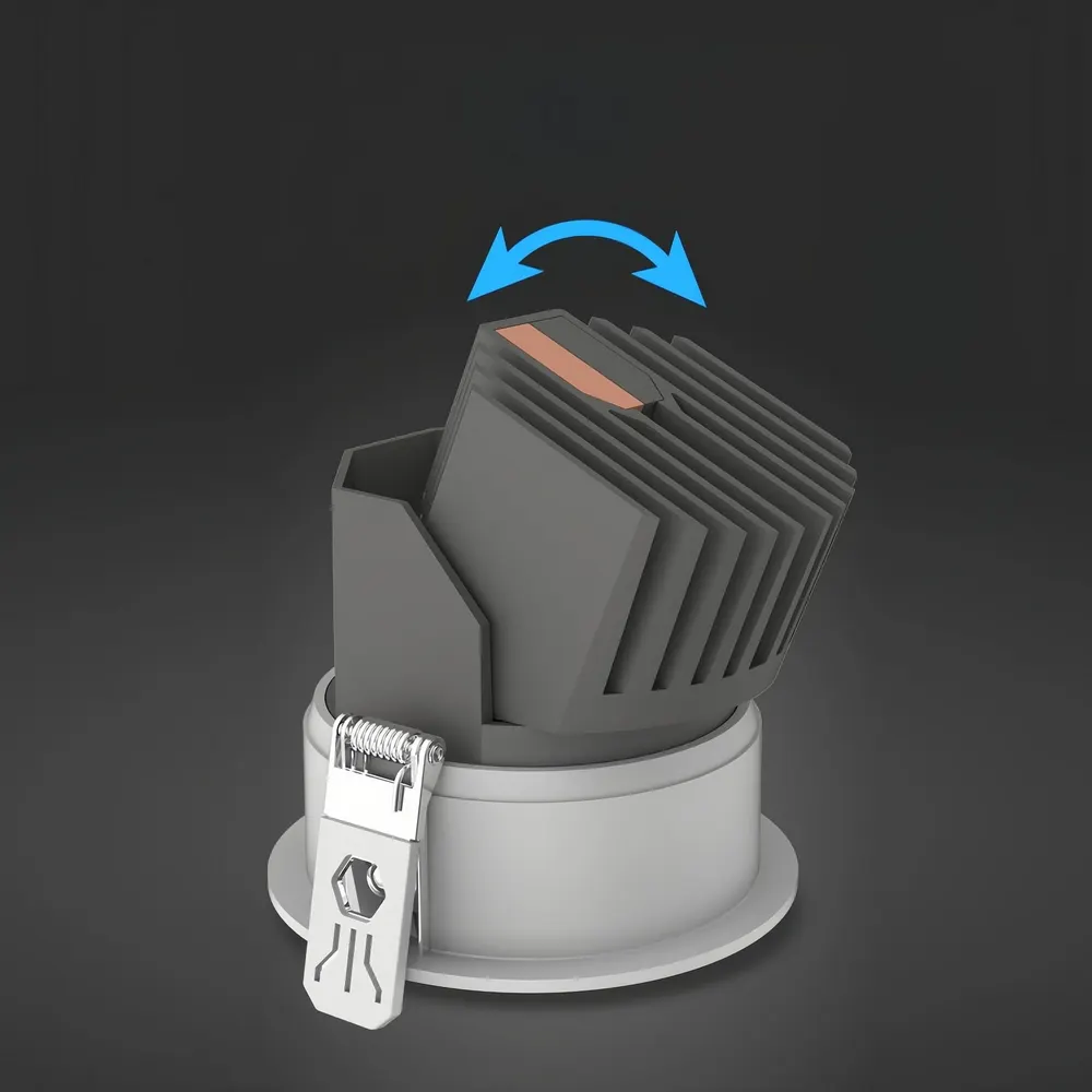 Anti-Glare Recessed Aluminum COB LED Downlight 7-18W 220V