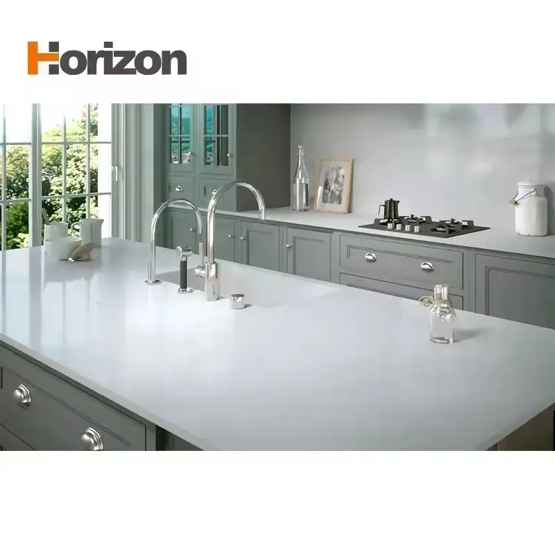 Calacatta White Polished Engineered Quartz Slab 3200x1600mm