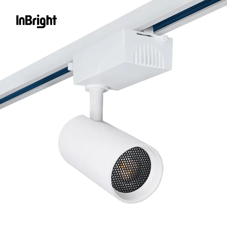 Rotatable Dimmable Aluminum COB LED Track Spotlight 14-40W