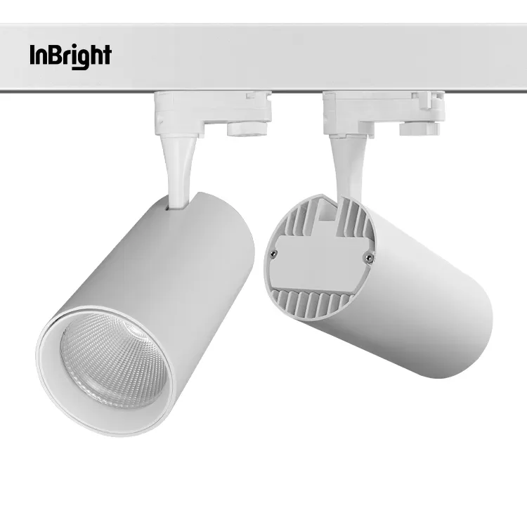 Dimmable Aluminum LED Track Spotlight Black/White 12W