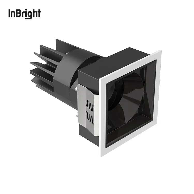 Adjustable Dimmable Recessed Square COB LED Downlight 8-25W IP65