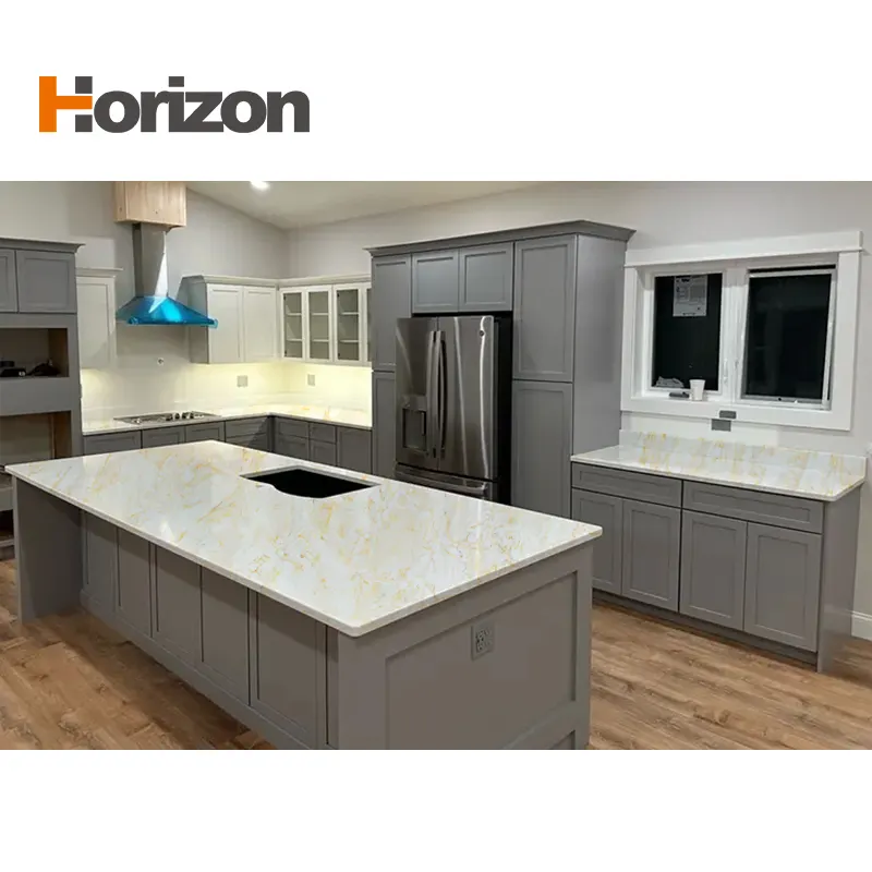 Calacatta White Engineered Quartz Slab 3200x1600mm