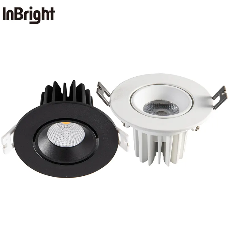 Adjustable Dimmable Recessed COB LED Downlight 8W