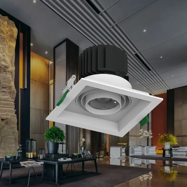 Adjustable Square Aluminum LED Grille Spotlight