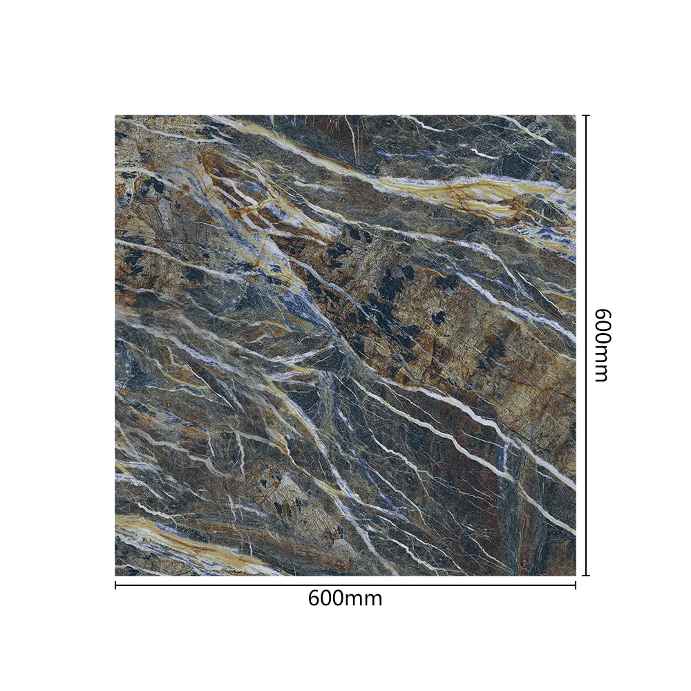 Stone-Look Polished Porcelain Wall Tile 600x600mm