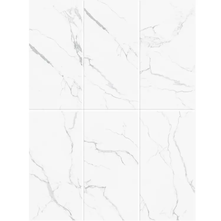 Marble-Look Polished Porcelain Wall And Floor Tile 600x1200mm