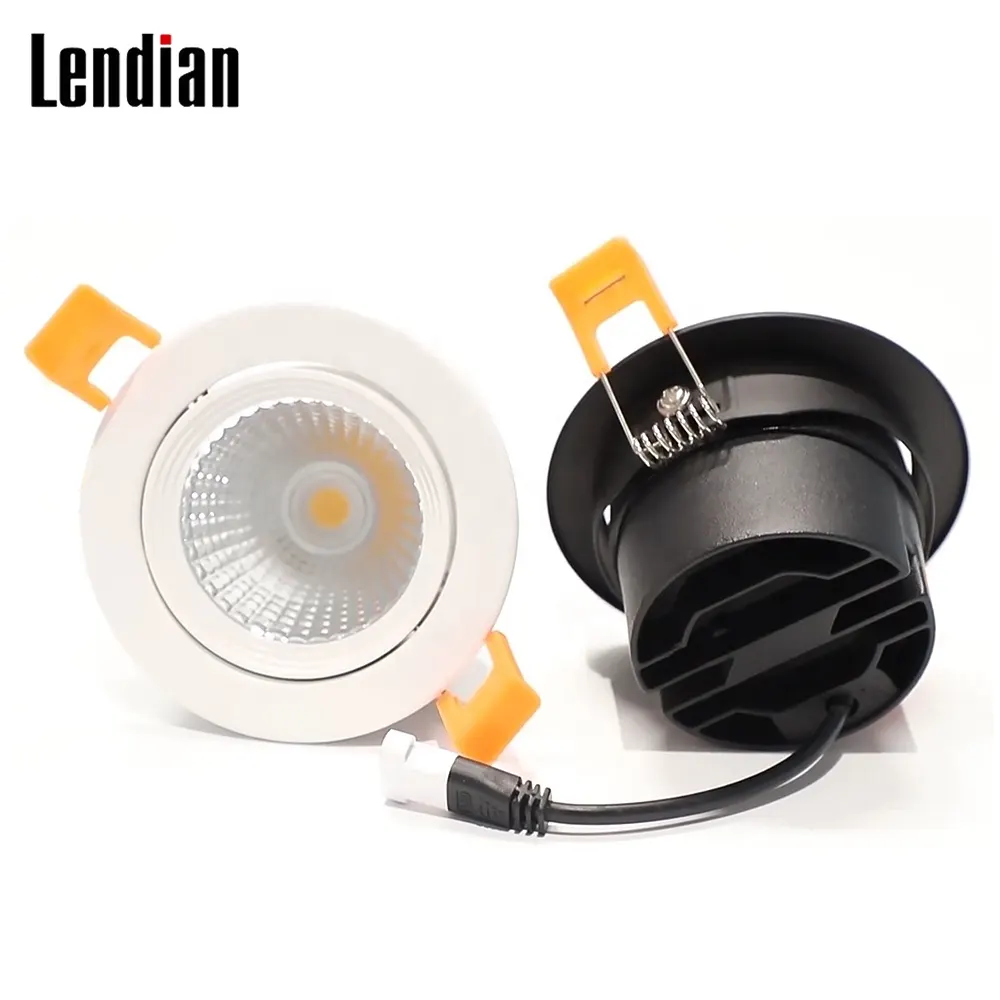 Adjustable Recessed Aluminum COB LED Downlight 5-50W