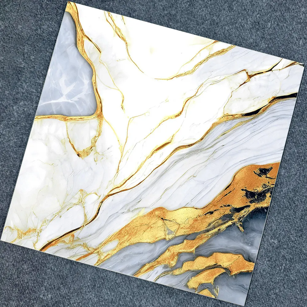 Non-Slip Stone-Look Polished Porcelain Wall Tile 600x600mm