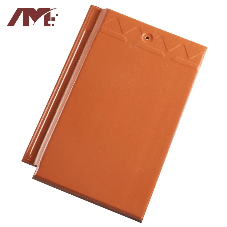 Red Glazed Clay Roof Tile For Exterior Roofing