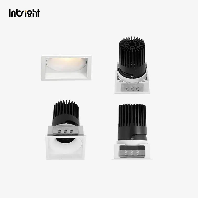 Anti-Glare Dimmable Recessed COB LED Downlight 10-28W