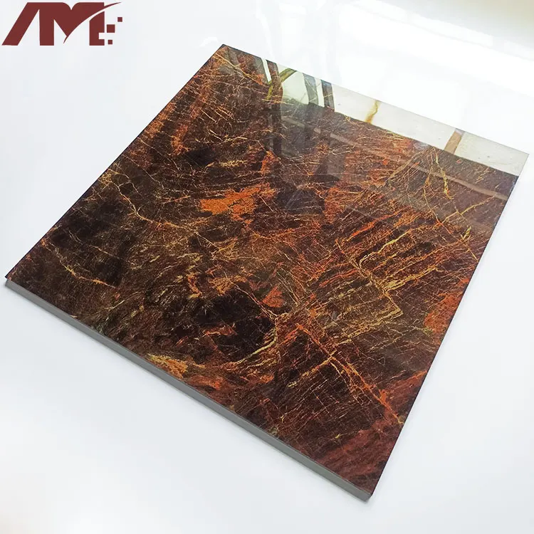 Marble-Look Polished Porcelain Floor Tile 600x600mm