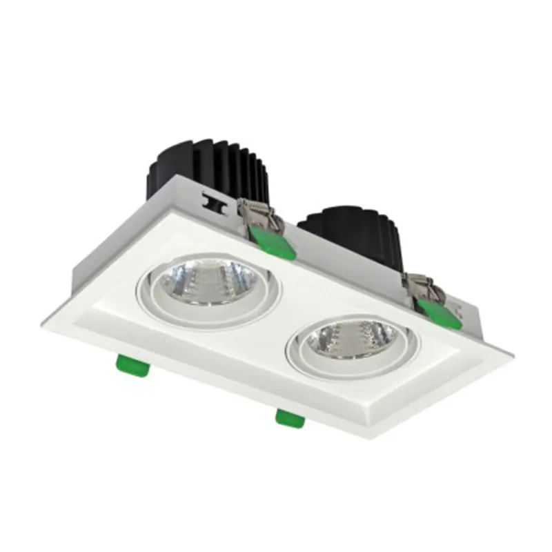 Adjustable Recessed Square LED Grille Spotlight