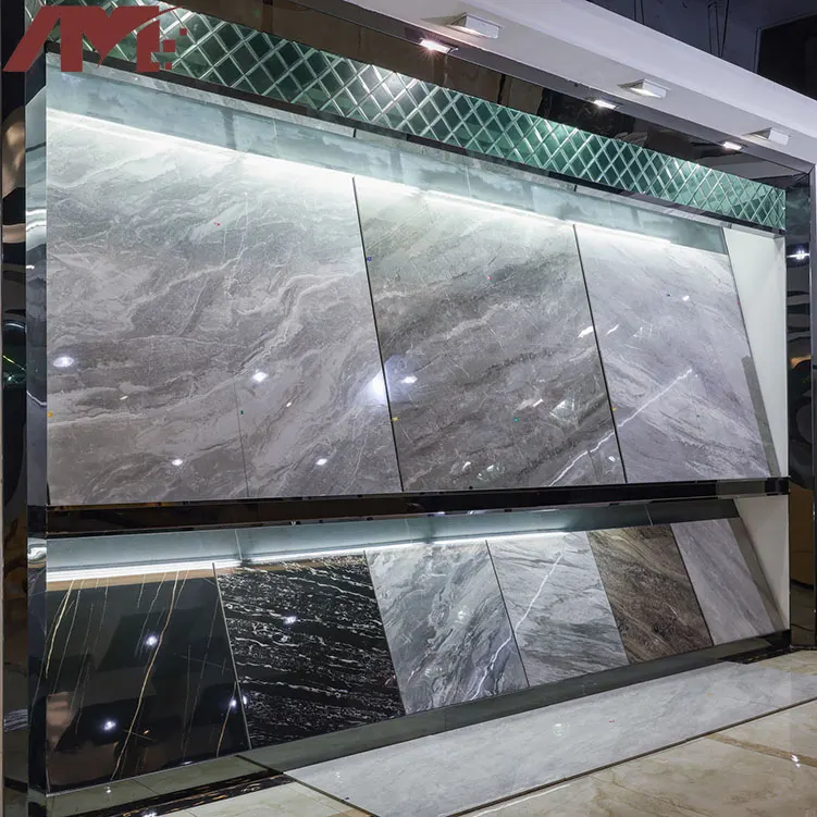 Marble-Look Polished Porcelain Floor Tile 800x800mm