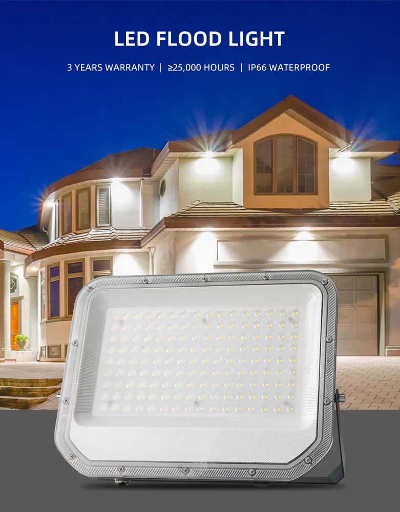 Aluminum LED Floodlight 30-200W IP66