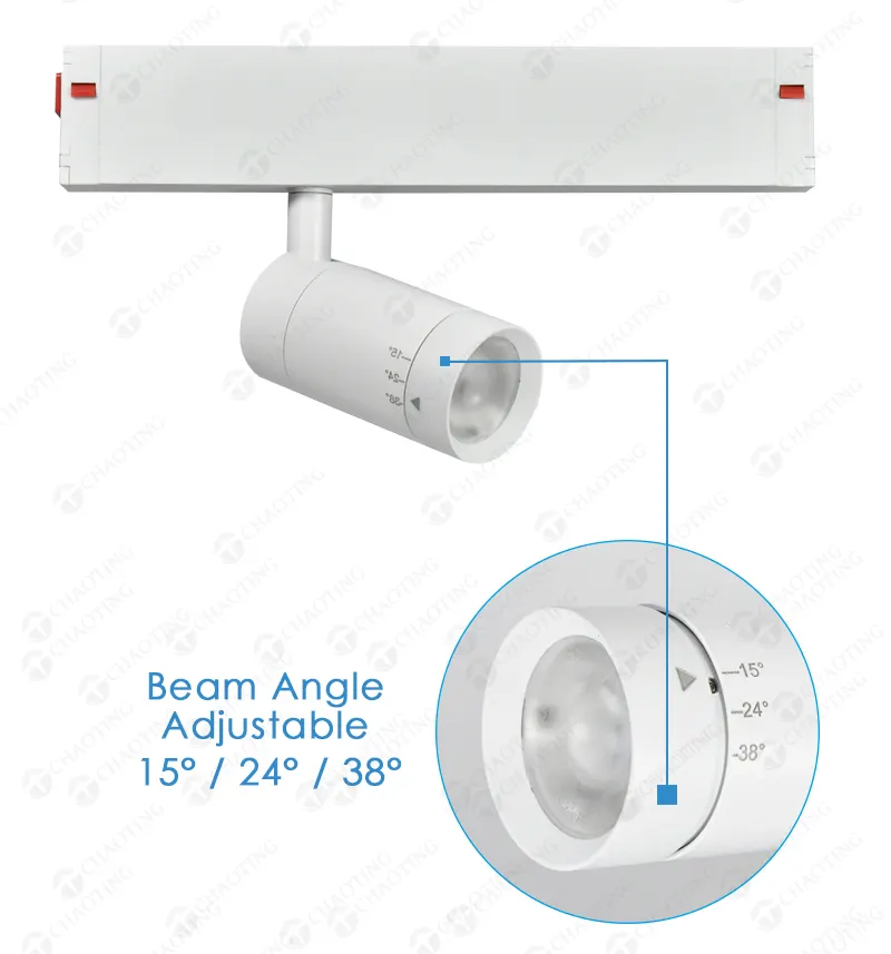 Smart Dimmable Surface-Mounted Magnetic LED Track Spotlight 10-30W 3000-6000K